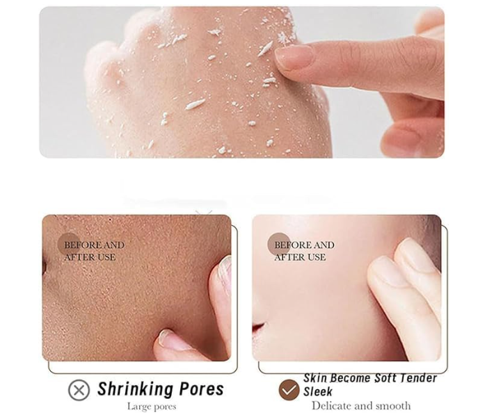 Exfoliating Rice Cleansing Moisturizing Facial Scrub Deep Clean Brighter Unisex 120ML - Zoom Image 2