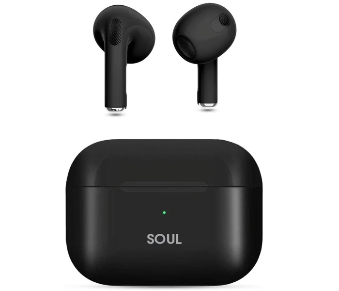 Xcell Soul 10 Pro True Wireless Earbuds With Charging Case - Black - Zoom Image 1