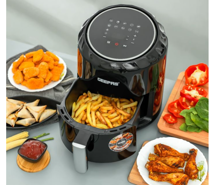 Geepas GAF37512 1500W Digital Air Fryer Black - Zoom Image 4