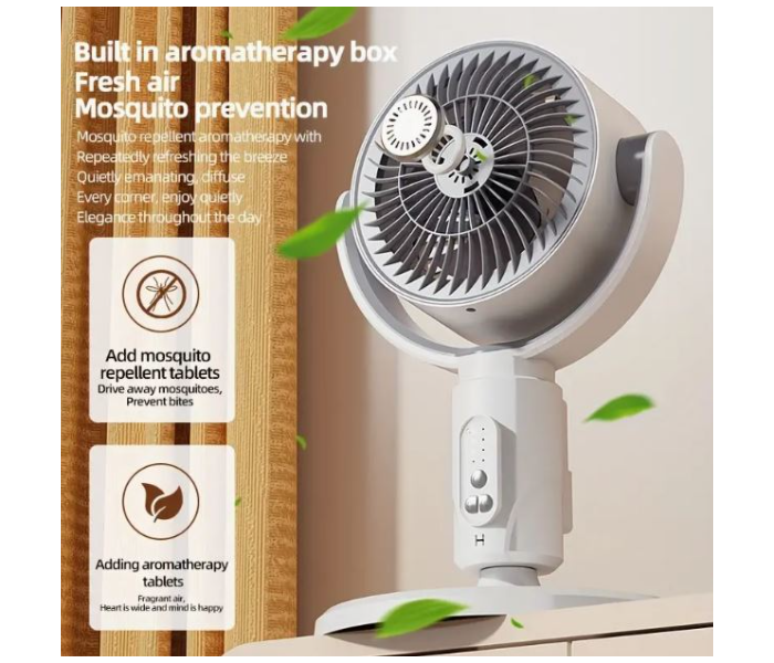 3 in 1 Portable Movable Air Circulation Fan Detachable Adjustable Small Fan USB Rechargeable Floor Fan Home Desktop Dorm Fan With Remote Control - Zoom Image 4