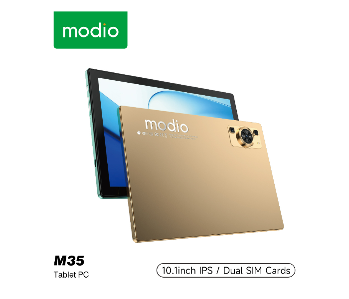 Modio M35 Inch HD Screen 8GB RAM 512GB ROM 5G Tablet PC With Keyboard MOUSE And Back Cover - Gold - Zoom Image 1