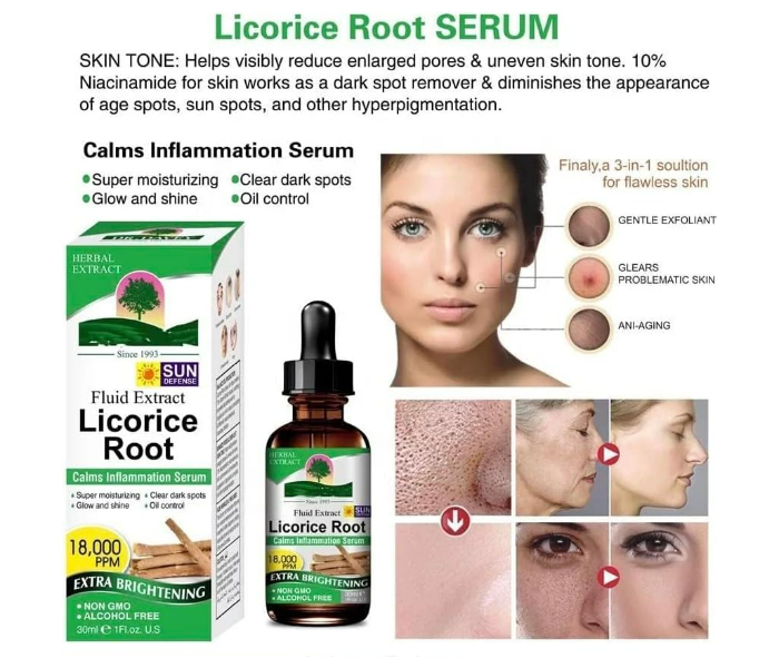 Licorice Root Essential Oil Extract Facial Serum  - Zoom Image 4