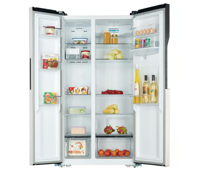 White Westinghouse WDSBS-690WY 690 Liter Side by Side Refrigerator with Water Dispenser - Inox - Zoom Image 2