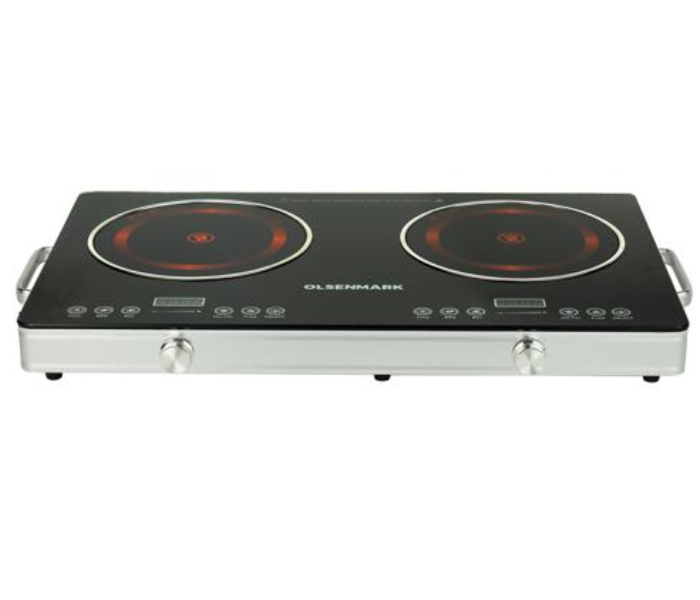 Olsenmark OMIC2280 Ceramic Heating Double Infrared Cooker - Black - Zoom Image 2