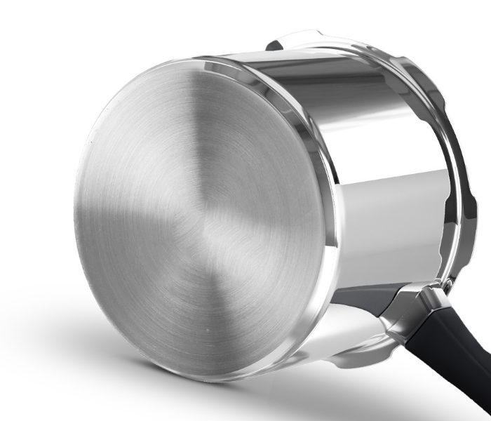 Delici TDPC5M 5 Litre Dripless Triply Pressure Cooker - Silver - Zoom Image 2