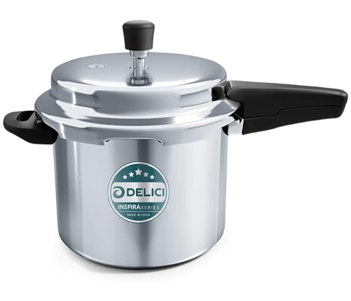 Delici APC5E 5Litre Aluminium Pressure Cooker - Silver - Zoom Image 1