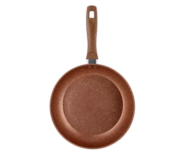 Delcasa DC2220 24Cm Granite Coated Non Stick Forged Aluminium Fry Pan - Brown - Zoom Image 2