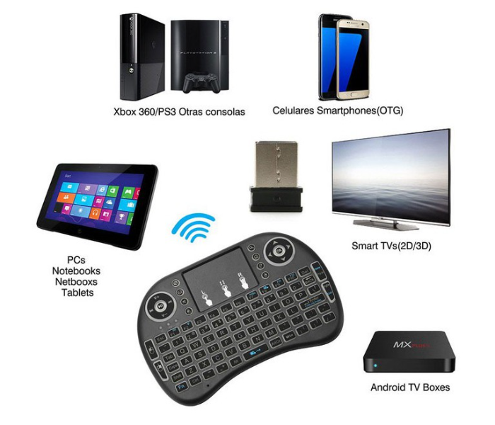 Wireless Mini Keyboard Remote Control Touchpad For Smart TV Android TV And laptop - Zoom Image 3