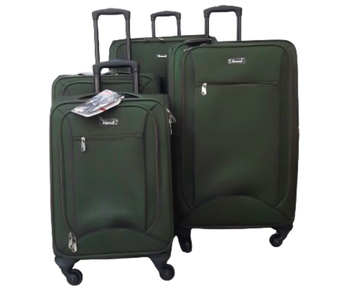 Para John ABTR4065G Abraj 4Pieces 4Wheel Trolley Bag Set - Green - Zoom Image