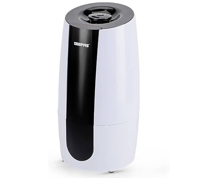 Geepas GUH63072UK 2.6Liter Ultrasonic 2-Speed Cool Mist Humidifier - White and Black - Zoom Image 1