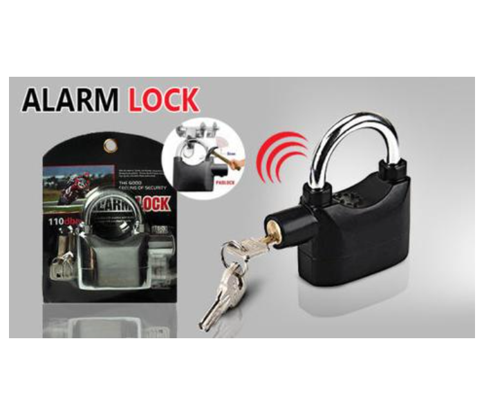 Siren Alarm Lock Anti-Theft Security System Door Motor Bike Bicycle Padlock with 3 Keys - Zoom Image 1