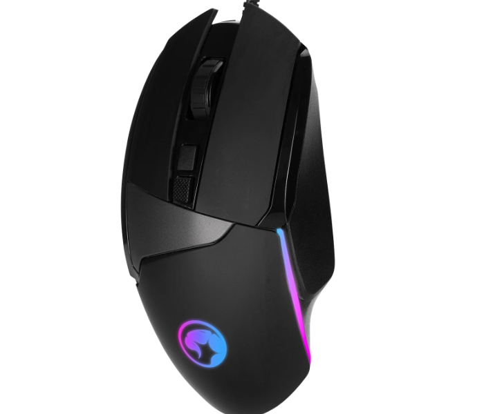 Marvo M411 Wired Gaming Mouse with RGB - Black - Zoom Image 2