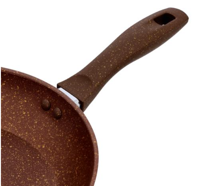 Delcasa DC2216 26Cm Granite Coated Non Stick Forged Aluminium Wok Pan - Brown - Zoom Image 4