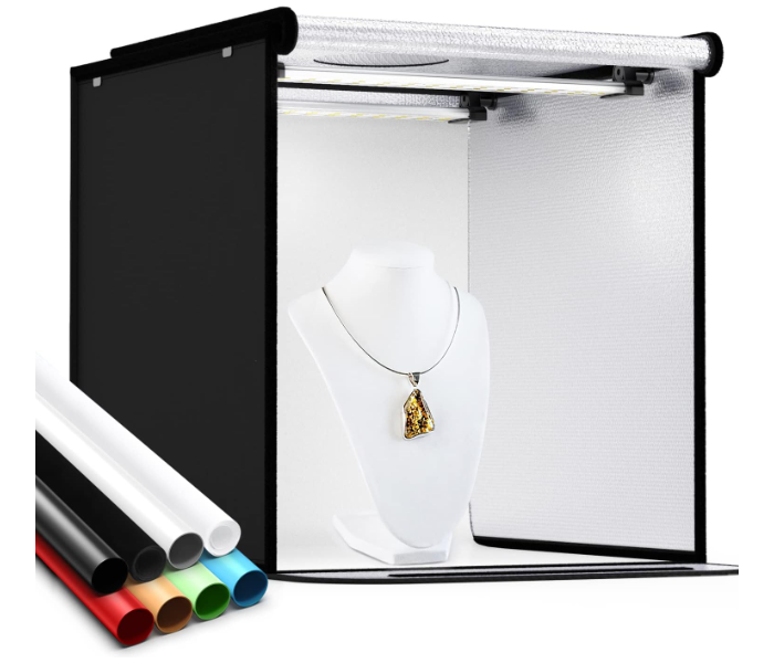 Studio Box softbox 80W White Light Photo Lighting Studio Shooting Tent Box Kits & Photography Backdrop - Zoom Image