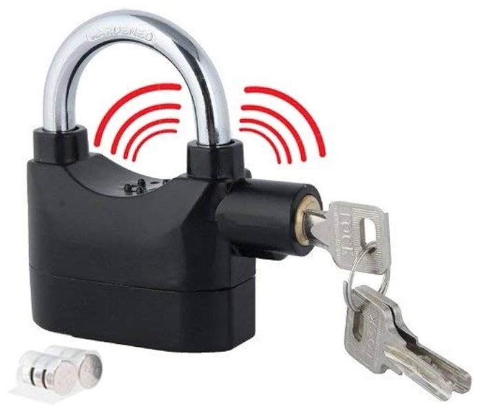 Siren Alarm Lock Anti-Theft Security System Door Motor Bike Bicycle Padlock with 3 Keys - Zoom Image 3