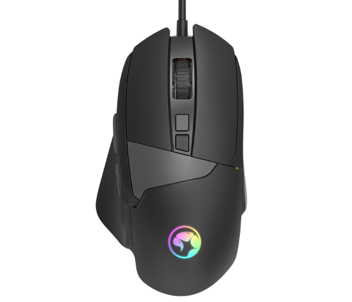 Marvo M411 Wired Gaming Mouse with RGB - Black - Zoom Image 1