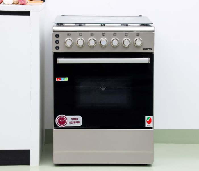 Geepas GCR6059 Free Standing 4 Burner Cooking Range - Silver - Zoom Image 3