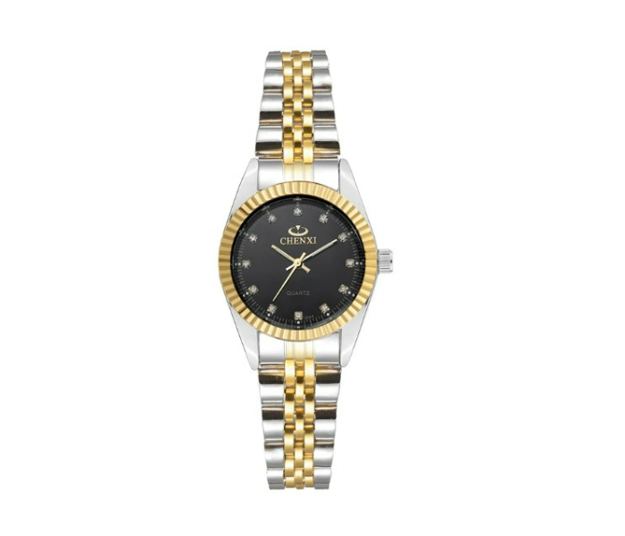 Rio Double Color Strap Ladies Watch - Black - Zoom Image