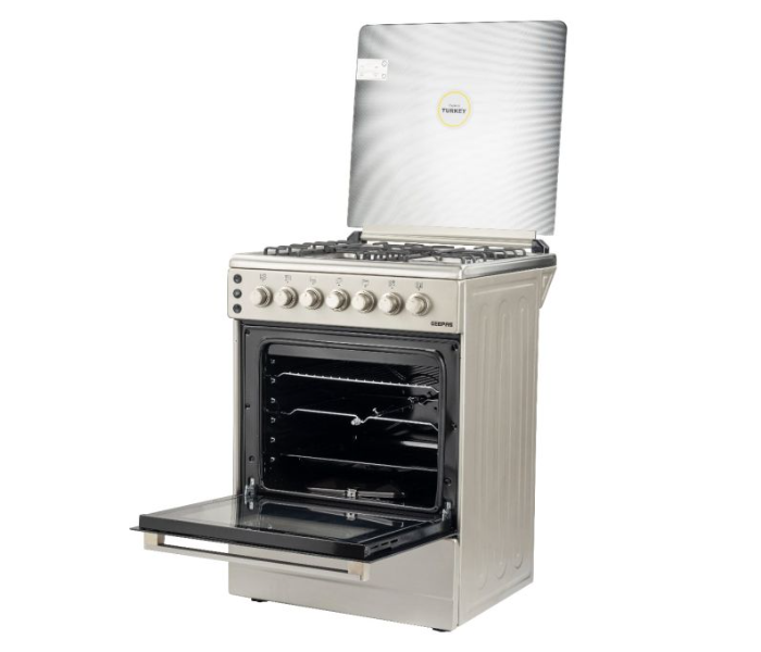 Geepas GCR6059 Free Standing 4 Burner Cooking Range - Silver - Zoom Image 2