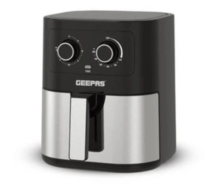 Geepas GAF37541 4.5Liter 1600W Air Fryer - Silver and Black - Zoom Image 1