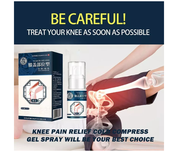 Knee Type Cold Compress Gel Spray / Knee Pain Gel Spray / Pain Relief Spray / Heel Joint Pain Spray - Zoom Image 3