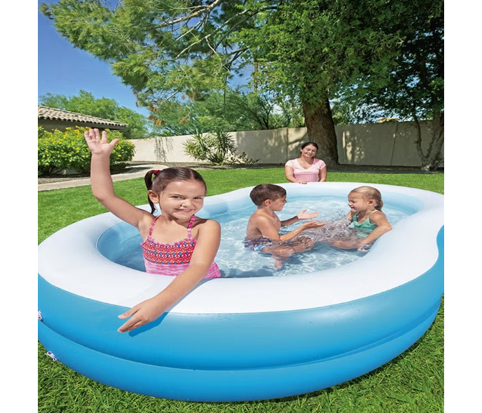 Bestway Big Lagoon Inflatable Family Swimming Pool 262X157X46Cm Summer Water Party Gift Toddler Kids Outdoor Backyard Garden - Zoom Image 2