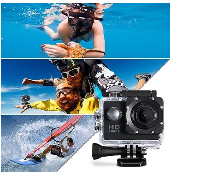 1080p Waterproof Sports Action Camera - Zoom Image 2