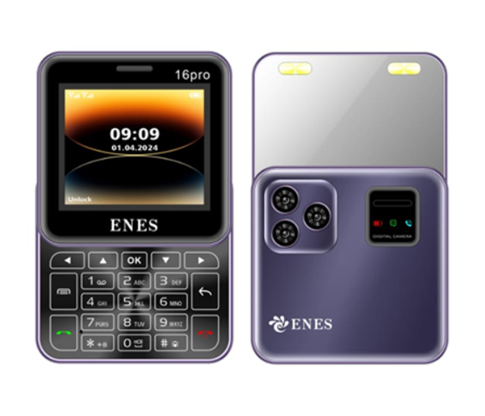 New Rock ENES 16 Pro SLIDESLIP PHONE Slider Dual Sim Keypad Mobile with 2.4 Display Slide Flip Notification Light BT Dialer Box Speaker Voice Changer Long Lasting Battery Feature Phone in KSA