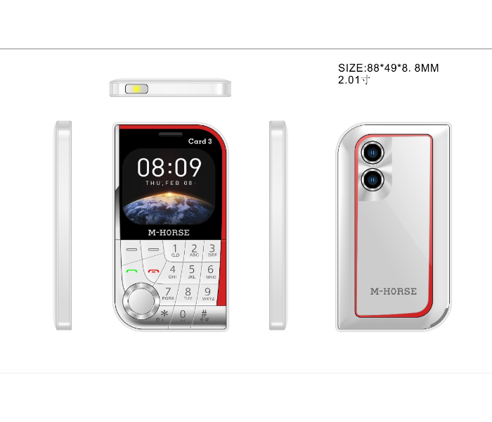 M-horse Unique design Card3 Inch Lcd 2.01 Dual Sim Card With Camera &MP3 AND,Mp4 Wirless FM in KSA