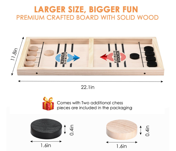  Pucket-Game for Two Players - Enhance Children's Hand-Eye Coordination with Exciting Battle - Perfect Family Interactive Table Game in UAE