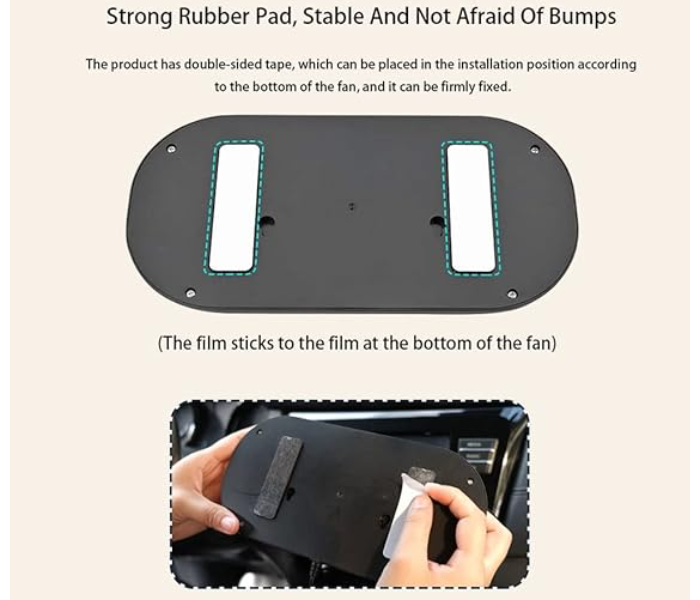  Automobile double fan 360 degree circular automobile cooling accessories swing fan ventilation plate USB in summer - Zoom Image 4