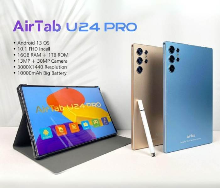  AirTab U24 PRO 10 Inch 4K RESOLUTION IMMERSIVE Screen 16GB RAM 1TB ROM 5g Tablet - Zoom Image 3