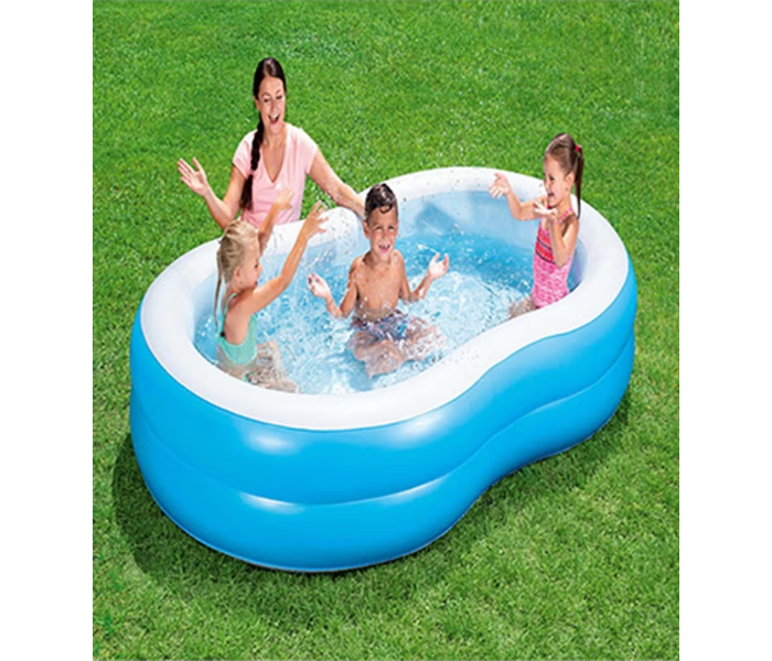 Bestway Big Lagoon Inflatable Family Swimming Pool 262X157X46Cm Summer Water Party Gift Toddler Kids Outdoor Backyard Garden - Zoom Image 4