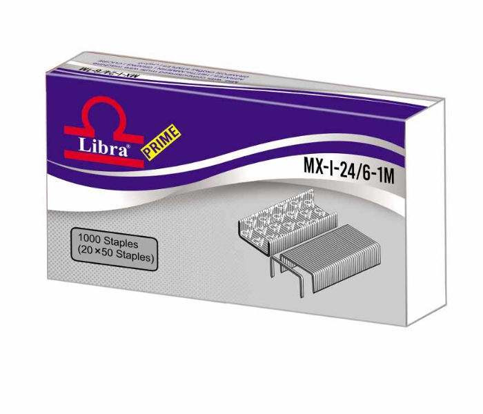 Libra Prime Staple Pin 24/6-1M ( 300 small boxes per Carton) - Zoom Image 1