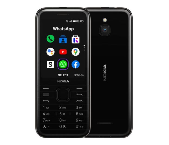 Nokia 8000 Dual SIM Black 512MB RAM 4GB 4G LTE - Zoom Image 2