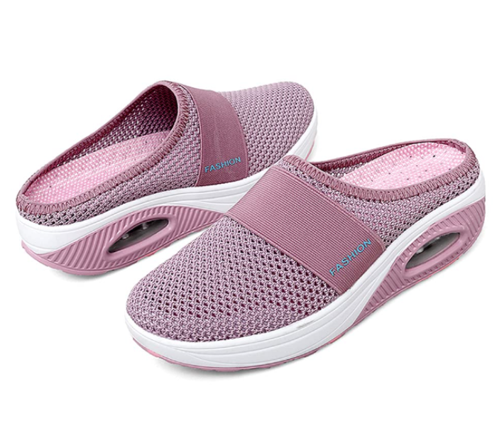 Fashion Breathable Mesh Slip-On Shoes Good-Looking Travel Essentials For Women EU 41 - Purple - Zoom Image 1