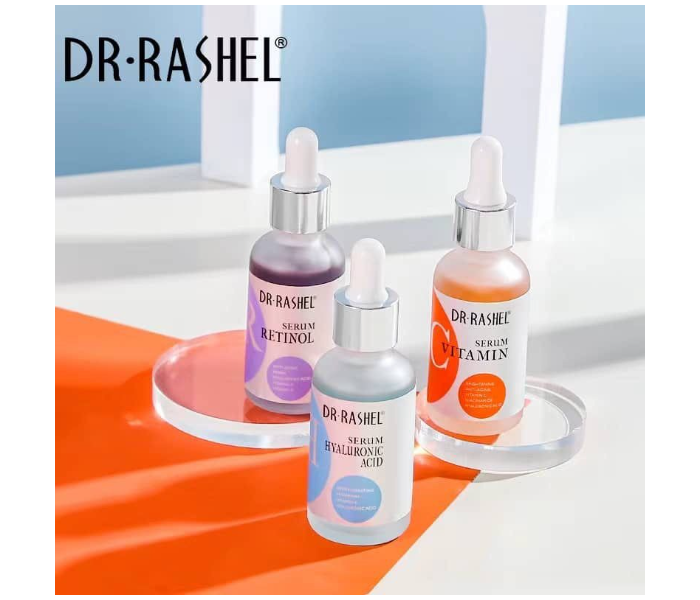 Dr Rashel Vitamin C, Retinol & Hyaluronic Acid Complete Facial Serum Moisturizing Repair Set, in KSA