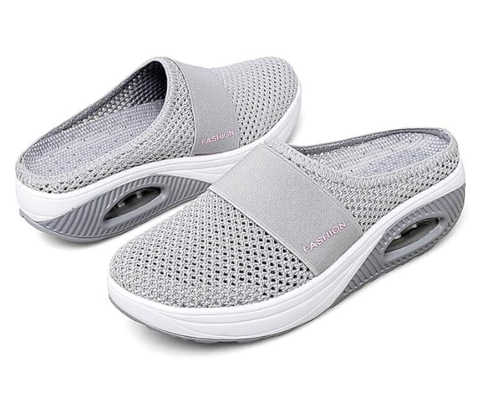 Fashion Breathable Mesh Slip-On Shoes Good-Looking Travel Essentials For Women EU 37 - Grey - Zoom Image 1