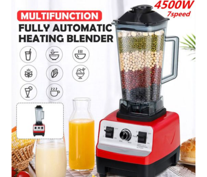 BABTIK BB223 Silver Crest 4500W Heavy Duty Professional Multi Blender Mixer Juicer With 2 Jars - Zoom Image 2