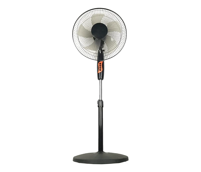 Generic Pedestal Fan 16" Pedestal Fan 3 Speeds and Modes and Adjustable Height Wide Oscillating Silence Stand Fan for Home and Office Black Stand Fan - Black - Zoom Image 1