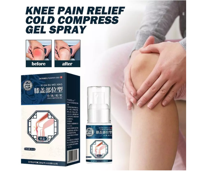 Knee Type Cold Compress Gel Spray / Knee Pain Gel Spray / Pain Relief Spray / Heel Joint Pain Spray - Zoom Image 1