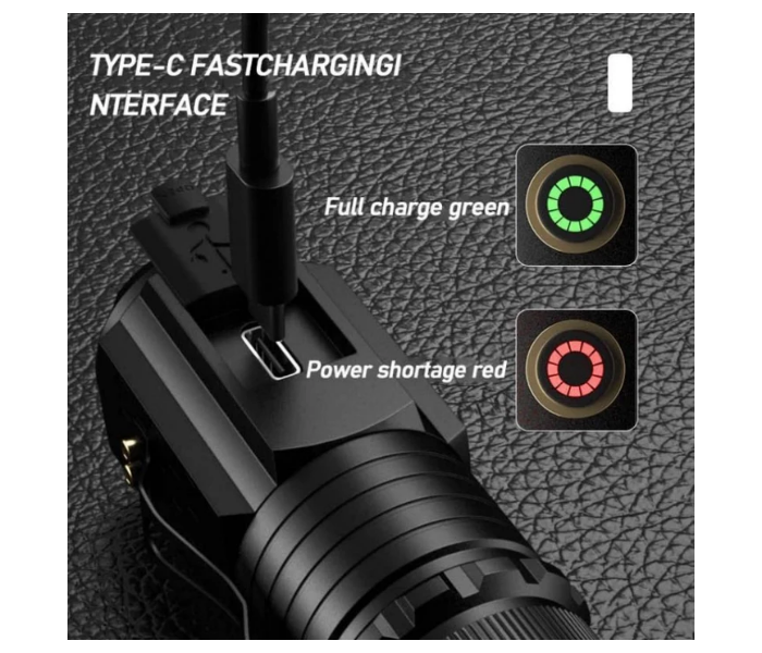 Mini 3LED Flashlight Portable Camping Torch Rechargeable Battery Lamp with Tail Magnet - Black - Zoom Image 8