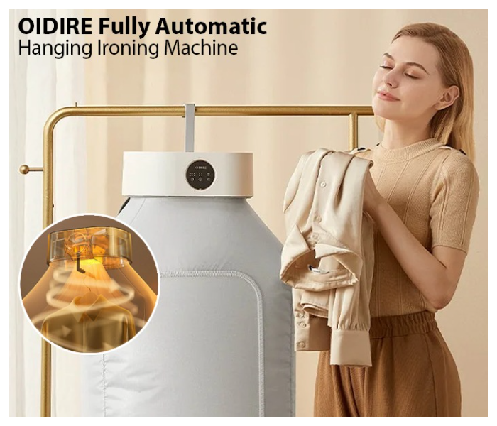 OIDIRE Fully Automatic Hanging Ironing Machine,Dual mode gentle drying of various clothes materials,Easy storage ,Travel friendly ,Clothes wrinkle removal - Zoom Image 4