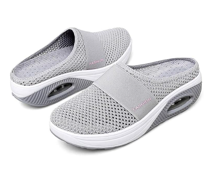 Fashion Breathable Mesh Slip-On Shoes Good-Looking Travel Essentials For Women EU 38 - Grey - Zoom Image 1