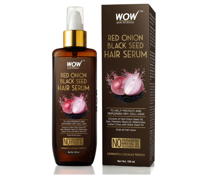 WOW Onion Hair Oil With Black Seed Oil Extracts Controls Hair Fall No Mineral Oil, Silicones & Synthetic Fragrance 200 ml - Zoom Image 1