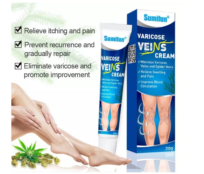 Fast Action Varicose Vein Cream Pain Relief Spider Vein Treatment Balm Leg Care in UAE