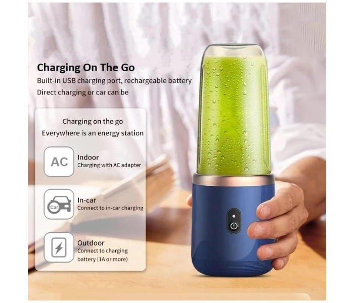 Multifunctional Portable 6 Bled Blender Mini Size Blender with 2 cup in KSA