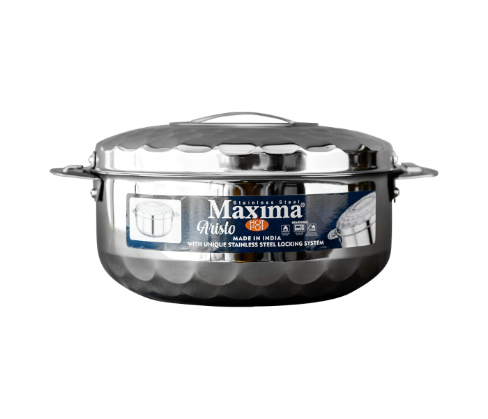 Maxima Stainless Steel Hot Pot Set Size 3500 5000 7500 ml - Silver in KSA