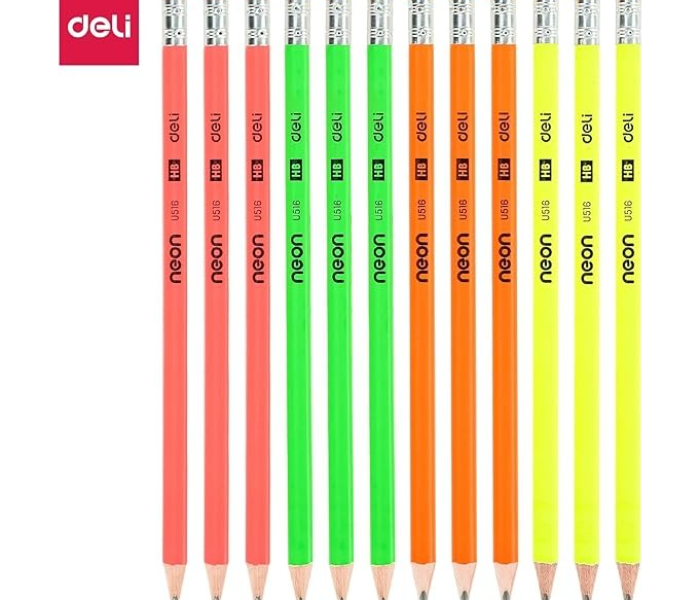 Doms Neon Rubber Tipped HB/2 Graphite Pencil Set | Jar Pack, 30 Pieces | Contains Pencils, Sharpener, Eraser & Scale in UAE