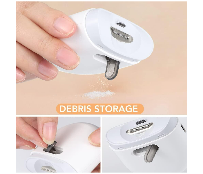 Electric Nail Clipper Rechargeable Toddler Nail Clipper Automatic Nail Cutter Safe Nail Clippers in KSA